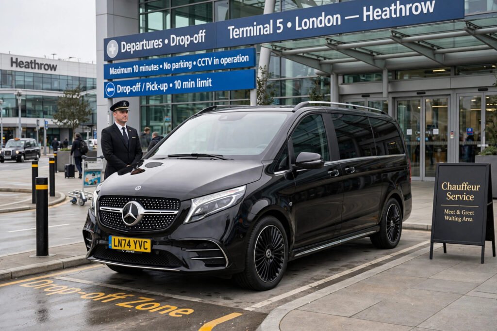 2026 Mercedes-Benz V-Class van for full-day car and driver hire in Manchester